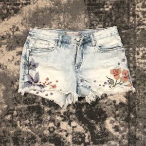 Chelsea and violet embroidered shorts
